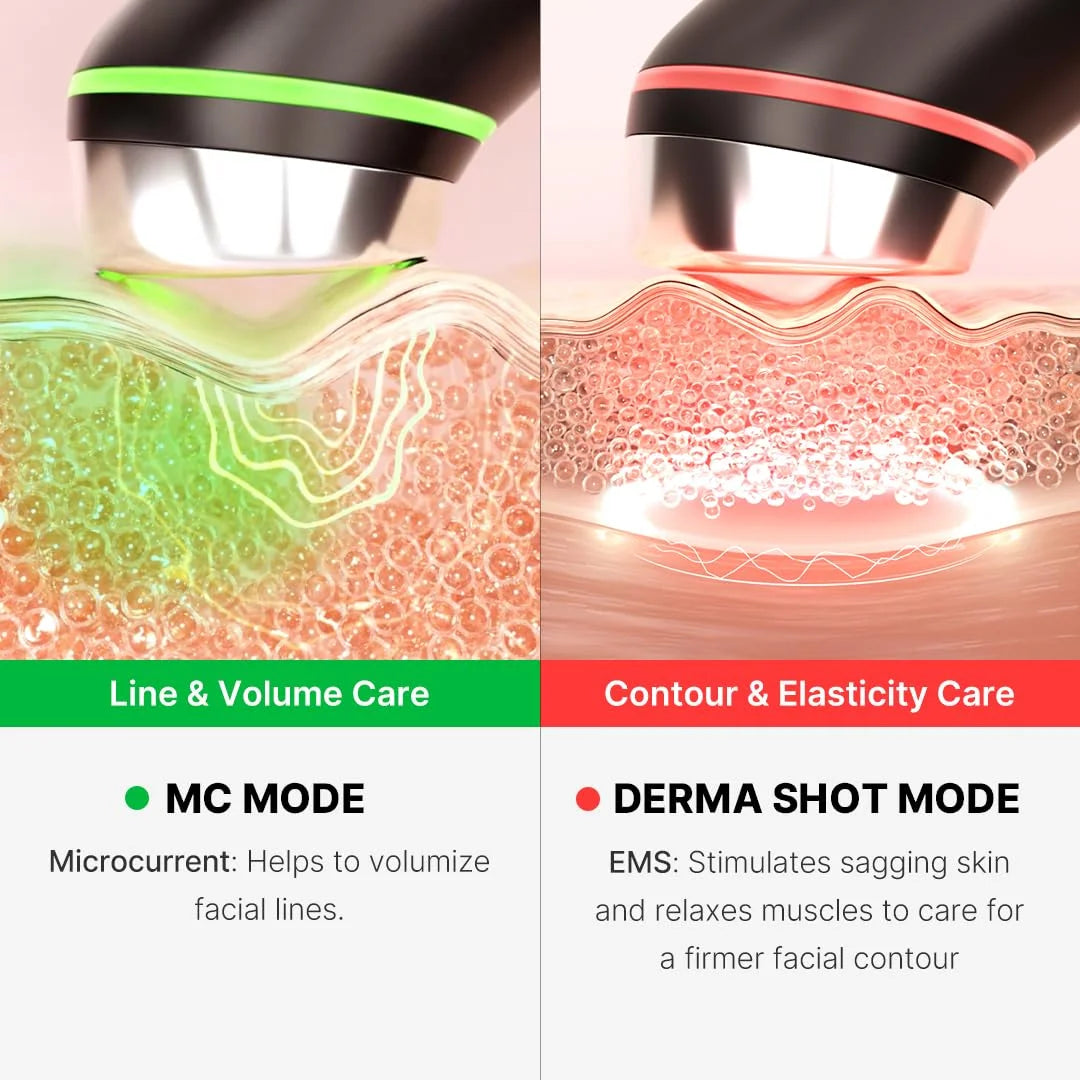 (2 Pack)  Age-R Booster Pro | 6-In-1 Real Glass Glow Device | Looking Glass Skin with Enhanced Absorption, Radiance, Elasticity,Pore Care | LED Anti-Wrinkle Device | Korean Skin Care