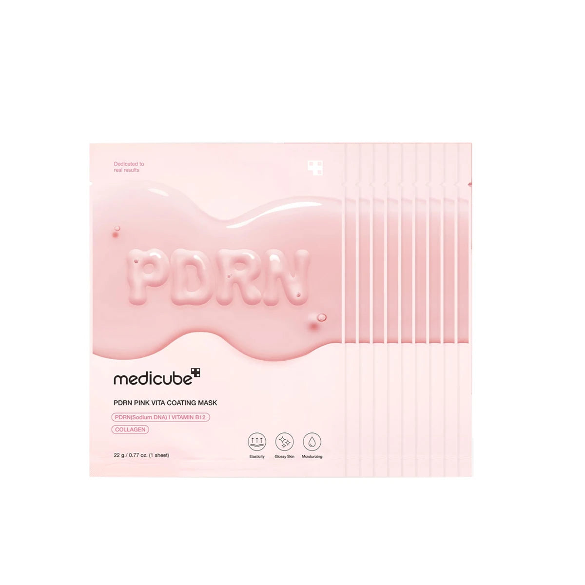 Salmon DNA PDRN Pink Vita Coating Sheet Mask 10Ea,Hydrogel Sheet Technology,Korean Skincare,K-Beauty,Korean Makeup