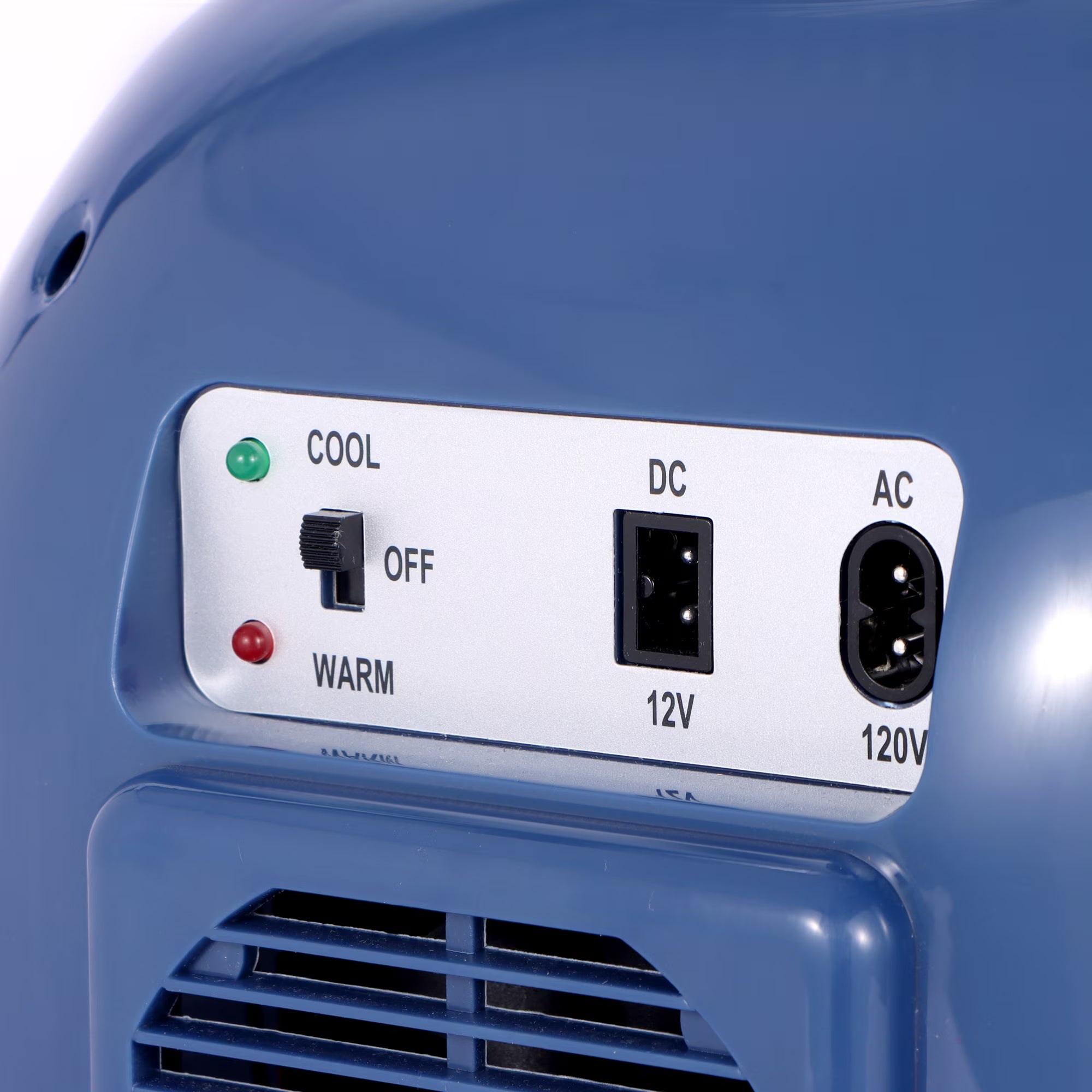 Uber Chill XL 9 Liter 12-Can Retro Portable Mini Fridge Thermoelctric - Navy Blue