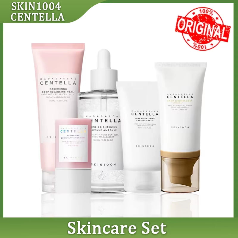 Centella Asiatica Toner Cleanser Facial Serum Cleansing Oil & Moisturizer Skincare Set Original Products